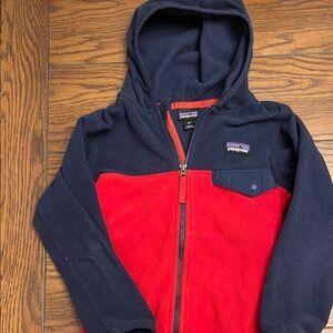 Patagonia Red and Navy Hoodie